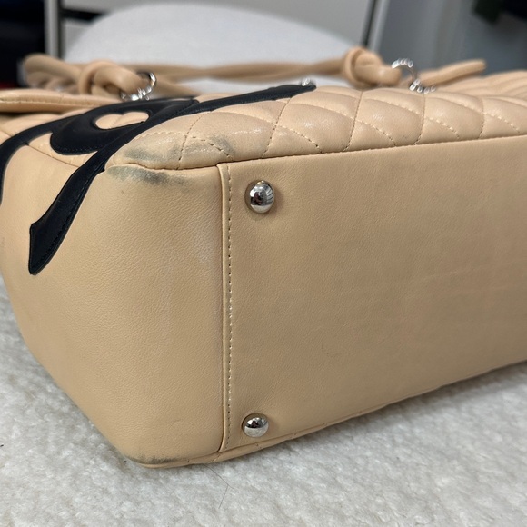 CHANEL Beige Matelasse Cambone Line Shoulder Bag - Picture 11 of 13